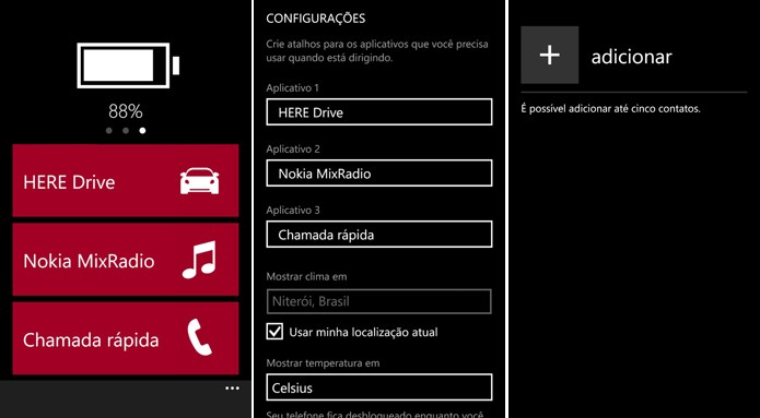 Nokia Car App é um aplicativo exclusivo para linha Lumia que facilita o uso do Windows Phone no trânsito (Foto: Reprodução/Elson de Souza)