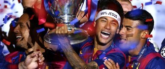 Neymar marca e Barça é penta da Liga dos Campeões (Getty Images)