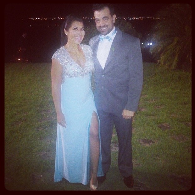Priscila Pires com o marido (Foto: Reprodução/ Instagram)