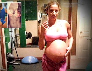 Lucimara Silvestre grávida destaque fotos instagran (Foto: Divulgação / Arquivo Pessoal)