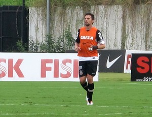 Paulo André treino Corinthians (Foto: Diego Ribeiro)