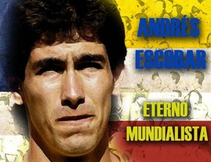 Colômbia faz homenagem a Andrés Escobar (Foto: Reprodução)