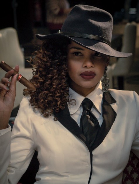 Lucy Ramos: mafiosa em clipe (Foto: Debora Mello)