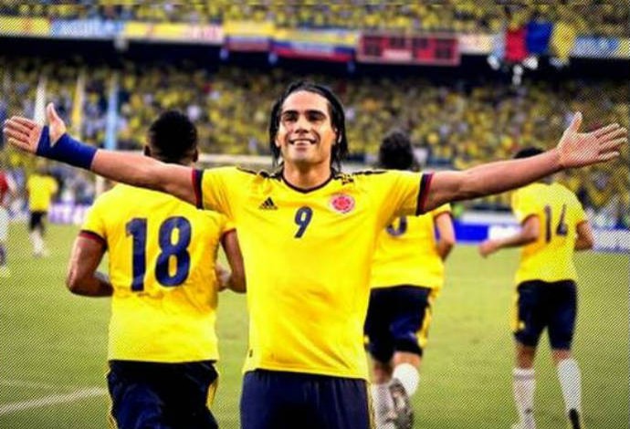 Falcao García manda apoio à seleção colombiana (Foto: Reprodução)