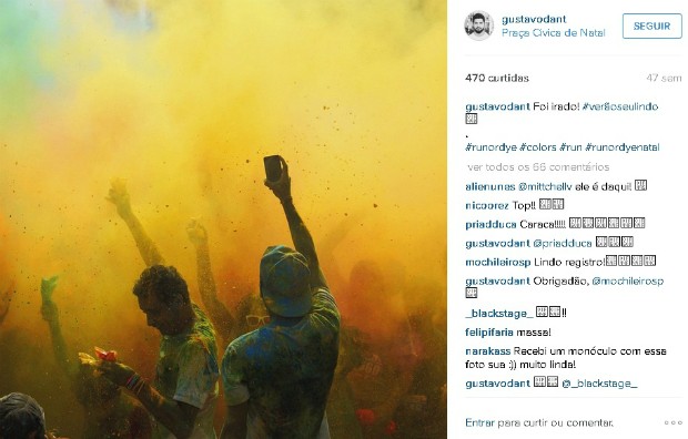 Foto postada no Instagram que participa de exposição inédita em Brasília (Foto: Instagram/Reprodução)