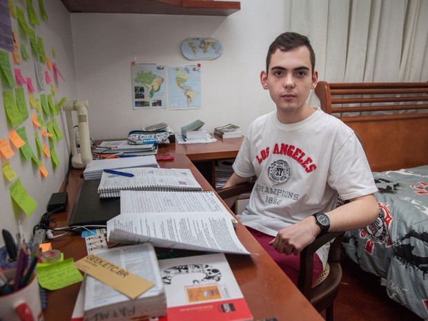 Rafael passou no curso de ciências econômicas da Unifesp (Foto: Marcelo Brandt/ G1)