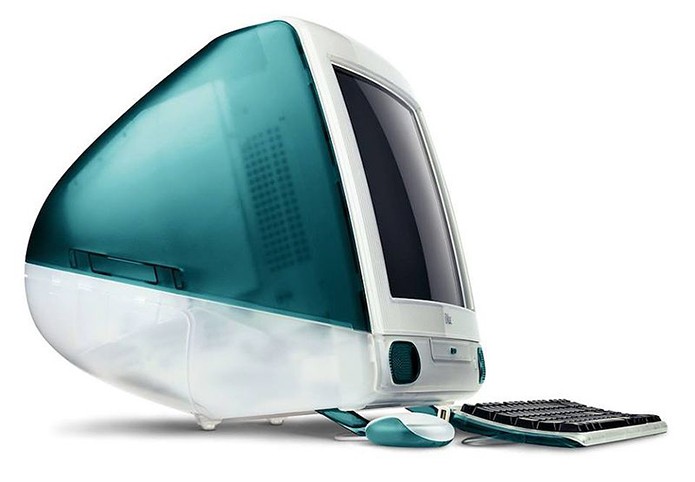 iMac inovou não só na tecnologia, mas também no design, usando plástico e azul Bondie (Foto: Reprodução/Creative Commons)