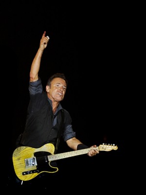 Músico americano Bruce Springsteen durante show no Rock in Rio Lisboa (Foto: Patricia de Melo Moreira/AFP)