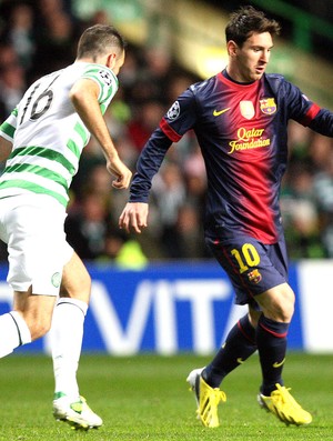 Messi, Celtic e Barcelona, AP (Foto: Agência AP)