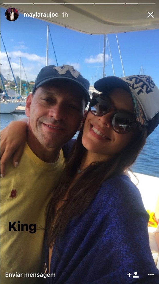 Mayla e o pai Volnei (Foto: Reprodução/Instagram) Mayla e o pai Volnei (Foto: Reprodução/Instagram)