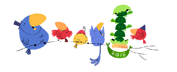 Doodle do Google comemora a chegada do Ano Novo (Foto: Divulgação)