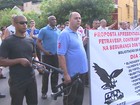 Vigilantes fecham ruas do Centro de Ribeirão em ato por mais segurança