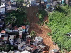 Imagens do sobrevoo após chuvas em Salvador (Foto: Divulgação/Codesal)