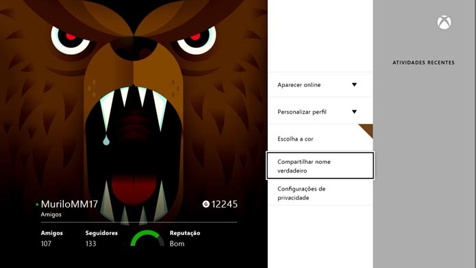 Escolha Meu Perfil (Foto: Reprodução/Murilo Molina)