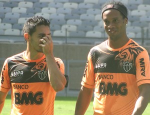 Ronaldinho Gaucho Treino Atlético-MG (Foto: Mauricio Paulucci)