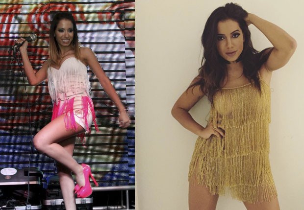 Anitta antes e depois (Foto: Divulgação e reprodução/Instagram)