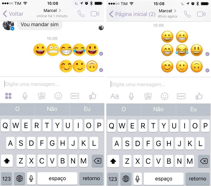 Como voltar o Facebook Messenger para os emojis nativos do iPhone (Foto: Reprodução/Thássius Veloso) Como voltar o Facebook Messenger para os emojis nativos do iPhone (Foto: Reprodução/Thássius Veloso)