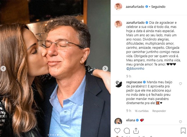 Ana Furtado e Boninho (Foto: Reprodução/Instagram) Ana Furtado e Boninho (Foto: Reprodução/Instagram)