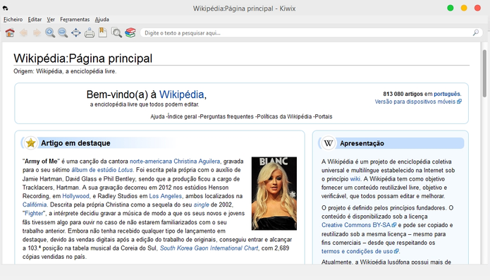 Ferramenta dá acesso offline a todo o conteúdo da Wikipédia (Foto: Reprodução/Paulo Alves)