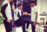 Neymar leva o filho em visita ao Santos, e Damião posta foto junto Neymar leva o filho em visita ao Santos, e Damião posta foto junto