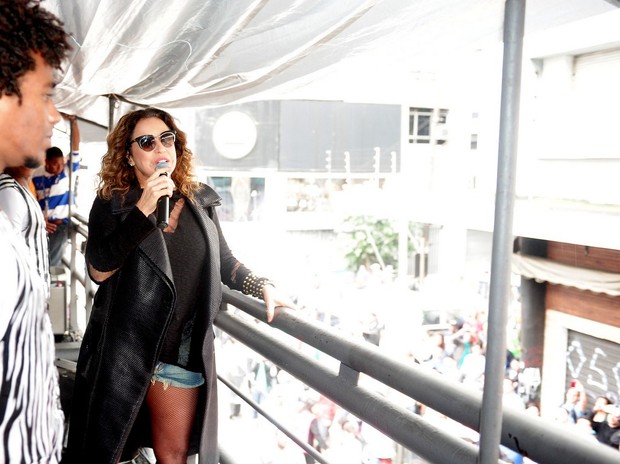 Daniela Mercury na parada Gay (Foto: Francisco Cepeda e Leo Franco / AgNews)