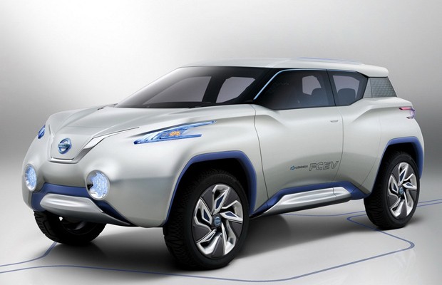 A Nissan é mais uma marca que se adianta ao Salão de Paris e revela antecipadamente uma de suas atrações. Trata-se do Terra, conceito elétrico movido por célula de combustível (Foto: Divulgação)