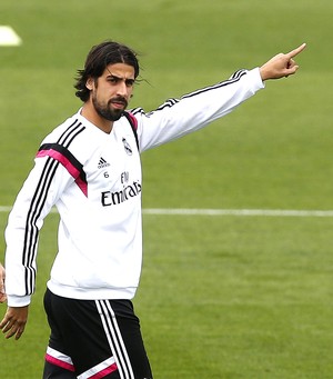 Khedira, Treino Real Madrid (Foto: EFE)