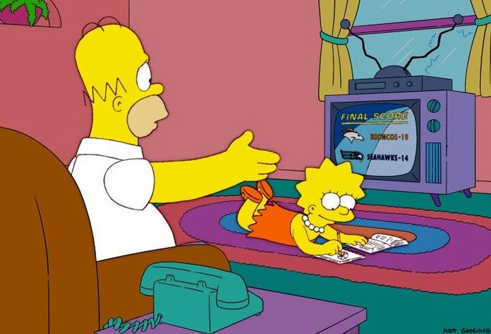 The Simpsons super bowl nfl broncos seahawks (Foto: Reprodução/Twitter)