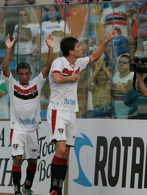 Giancarlo comemora terceiro gol contra o Maracanã (Foto: Kiko Silva / Ag. Diário)