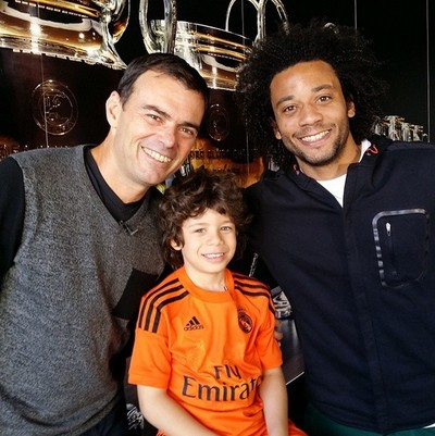 Tino Marcos, o pequeno Enzo, e Marcelo (Foto: Reprodução Instagram Tino Marcos)