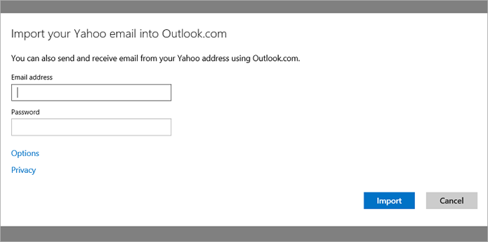 Usuários poderão importar e-mails do Yahoo no Outlook.com (foto: Reprodução/Microsoft)