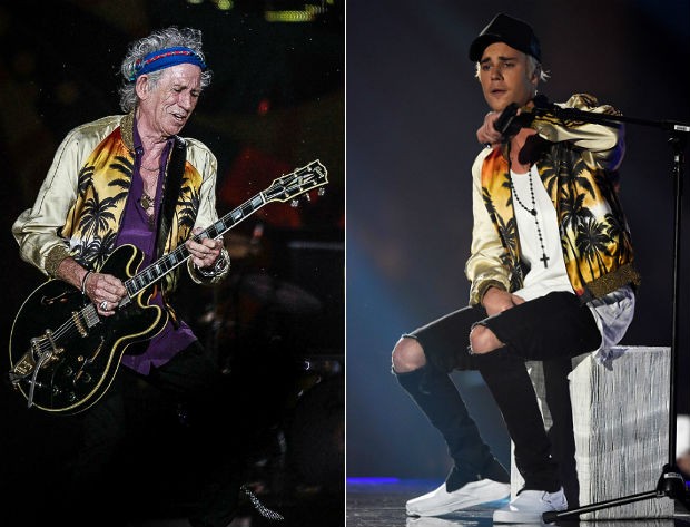  Keith Richards e Justin Bieber (Foto: Raphael Castello/AgNews // Dave J Hogan/Getty Images)