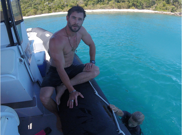 Foto de Chris Hemsworth em suas férias na Austrália (Foto: Reprodução instagram)