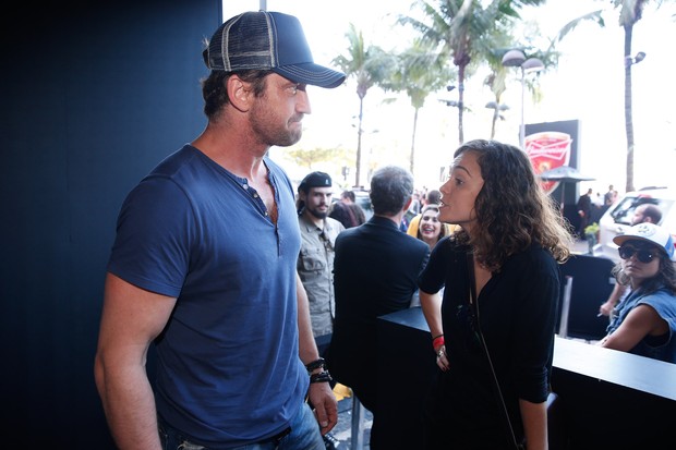 Gerard Butler e Alice Braga (Foto: Alex Palarea e Felipe Panfili / AgNews)