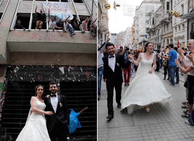 Fotos foram feitas no segundo dia de protestos antigoverno na Turquia (Foto: Gurcan Ozturk/AFP)