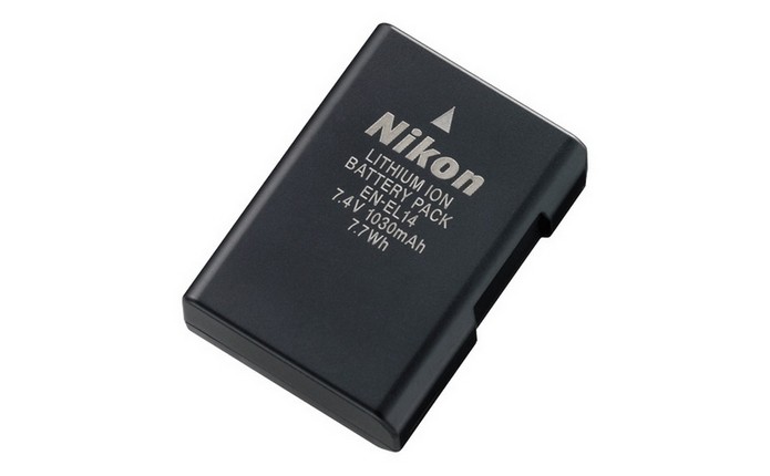 Bateria recarregável para câmera Nikon EN-EL14(Foto: Divulgação/Nikon)