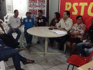 Convenção do PSTU é realizada em Aracaju (Foto: Rafael Carvalho/TV Sergipe)