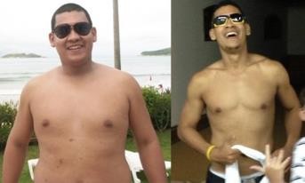 Atleta piracicabano perdeu 33 kg com o triathlon em Piracicaba (Foto: Arquivo pessoal)