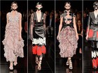 Alexander McQueen mescla gótico e romântico em desfile na semana de moda de Paris