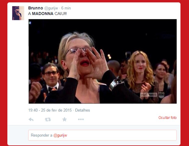 Meme com Meryl Streep (Foto: Reprodução)