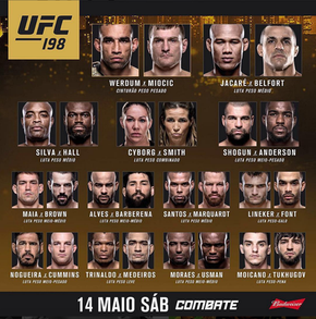 Ultimate Anuncia Ordem Das Lutas Do Ufc 198 Vai Ser F Declara Dana Combate Globoesporte Com