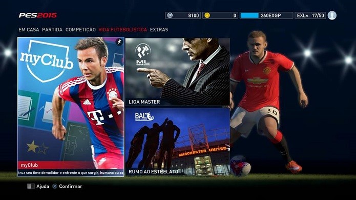 myClub é como a Master League, mas online (Foto: Reprodução/Thiago Barros)