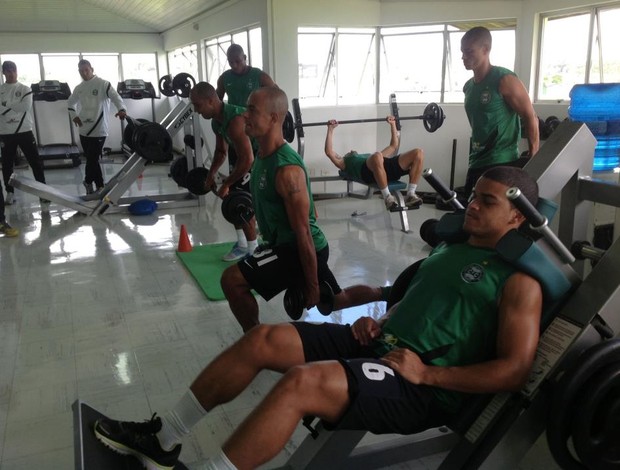 Coritiba se reapresenta e faz musculação no CT da Graciosa (Foto: Divulgação / Site oficial do Coritiba)