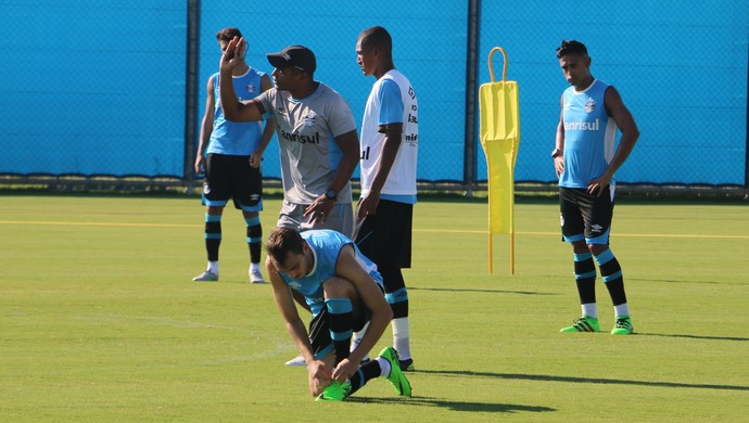 Roger Machado Jaílson Grêmio (Foto: Eduardo Moura/GloboEsporte.com)