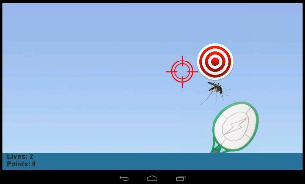 Game simula raquetadas a mosquitos em aplicativo (Foto: Reprodução/Play Store)