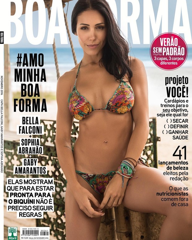 Bella Falconi na capa da Boa Forma (Foto: Reprodução/Instagram)