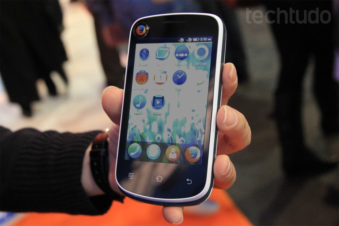 Protótipo do smartphone de 25 dólares da Firefox (Foto: Isadora Diaz\ TechTudo)