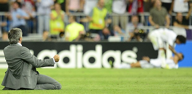 Mourinho, Comemoração, Real Madrid (Foto: Agência AFP)