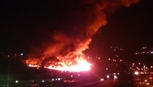 Fotos: incêndio no interior de SP tem labaredas de até 80 metros de altura (Nerienne Raposo/TEM Você)