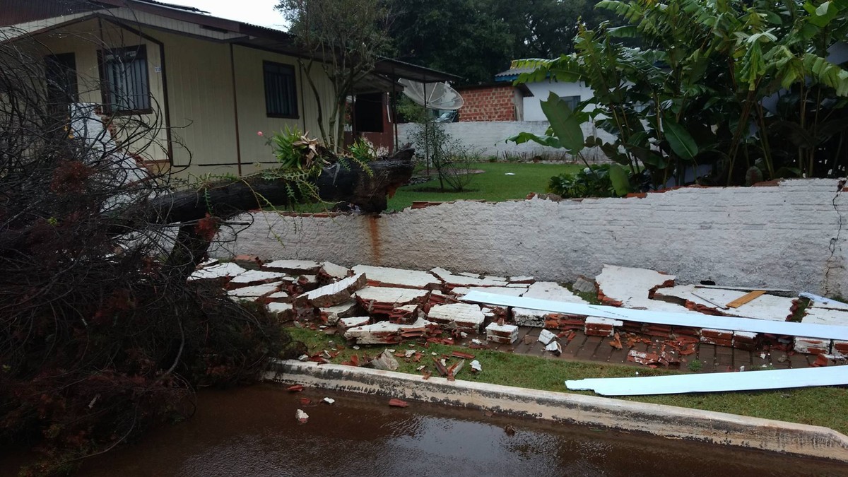 Chuva causa estragos na região central e nos Campos Gerais do ... - Globo.com